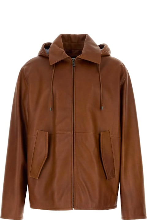 Loewe for Men Loewe Caramel Nappa Leather Jacket