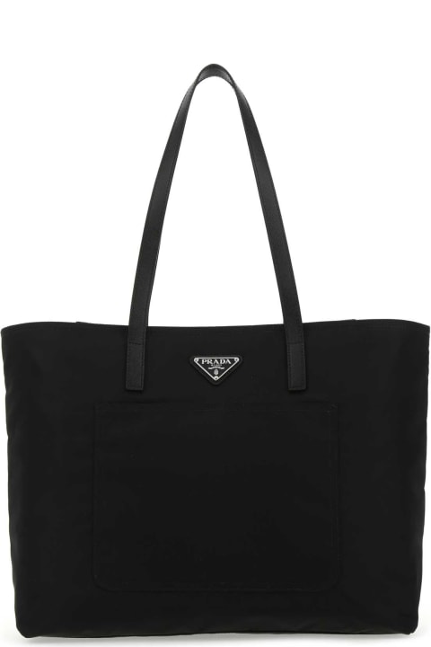 Bags for Women Prada Black Nylon Shopping Bag