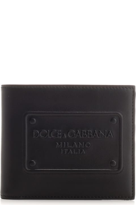 Fashion for Men Dolce & Gabbana Bi-fold Wallet With Embossed Logo