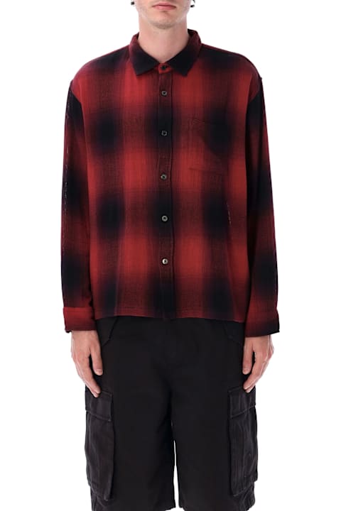 Stussy for Women Stussy Loose Weave Plaid Shirt