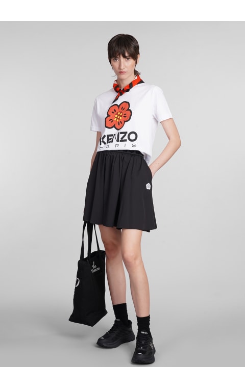 Clothing for Women Kenzo Skirt In Black Polyester