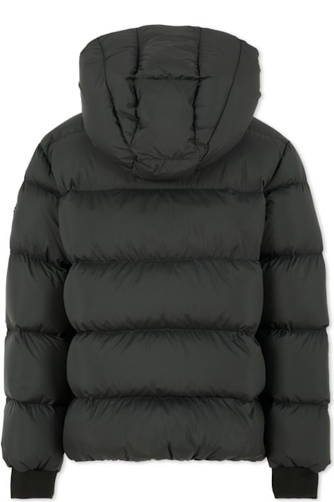 Homeware Colmar Black Down Jacket For Kids With Logo