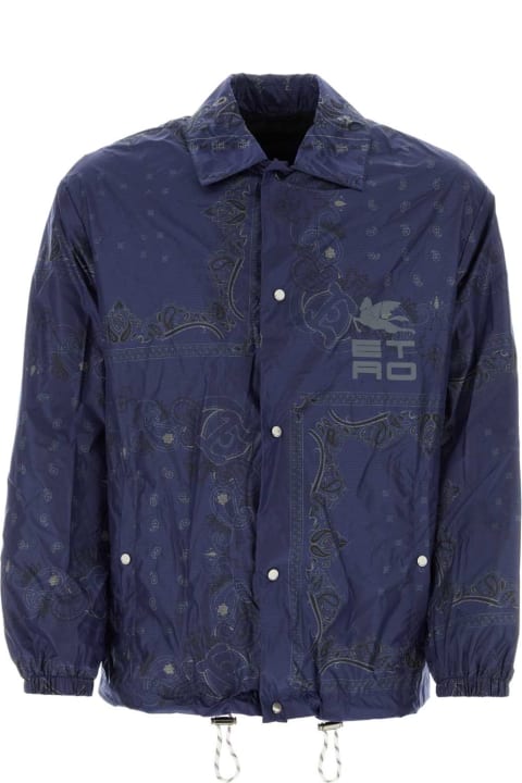 Etro Coats & Jackets for Men Etro Printed Nylon Jacket