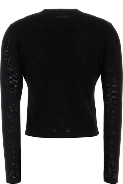 Tory Burch Fleeces & Tracksuits for Women Tory Burch Black Viscose Blend Cardigan