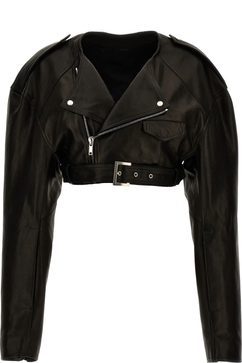 Clothing Sale for Women Rick Owens 'micro Biker' Cropped Nail
