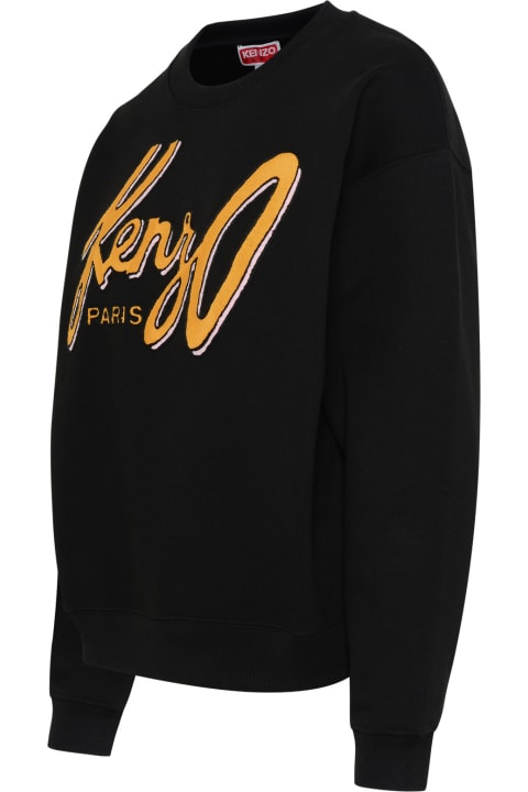 Kenzo for Women Kenzo Black Cotton Blend Sweatshirt