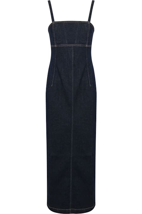 Weekend Max Mara Dresses for Women Weekend Max Mara Slim Denim Bustier Dress