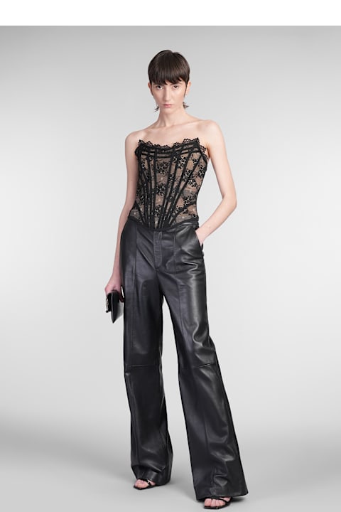 Giuseppe di Morabito for Women Giuseppe di Morabito Pants In Black Leather