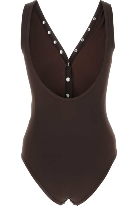 Bottega Veneta for Women Bottega Veneta Chocolate Stretch Nylon Swimsuit