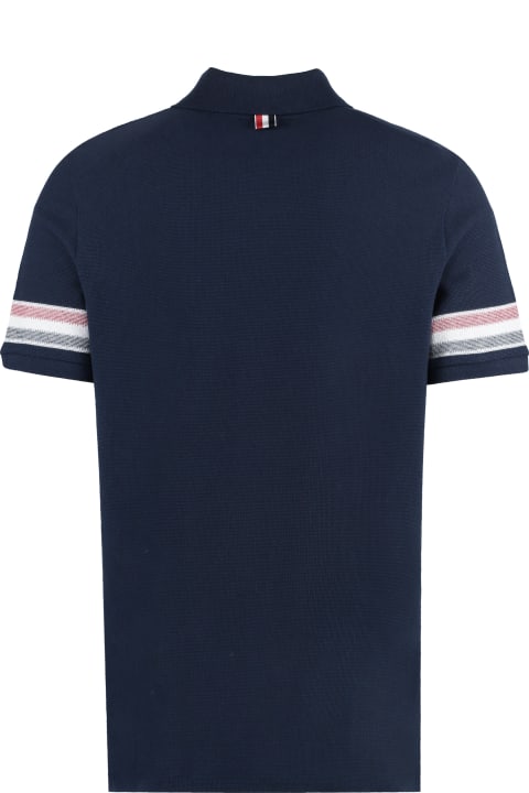 Thom Browne Topwear for Women Thom Browne Short Sleeve Cotton Polo Shirt