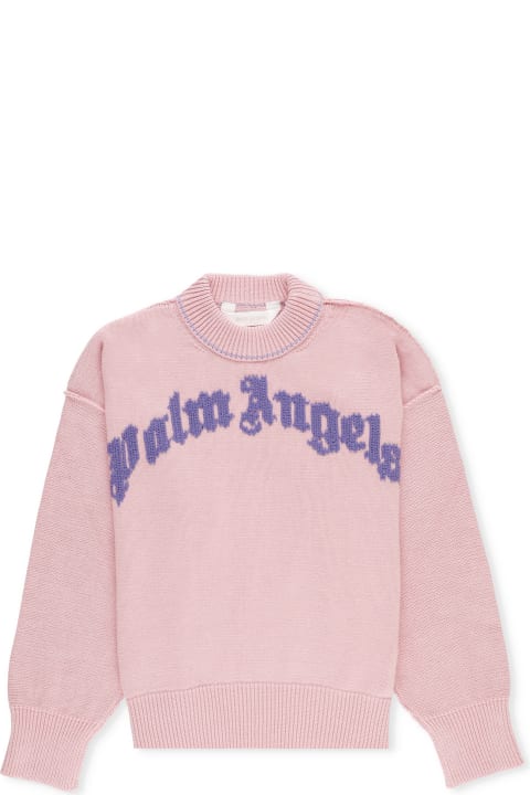 Topwear for Girls Palm Angels Jumper With Logo