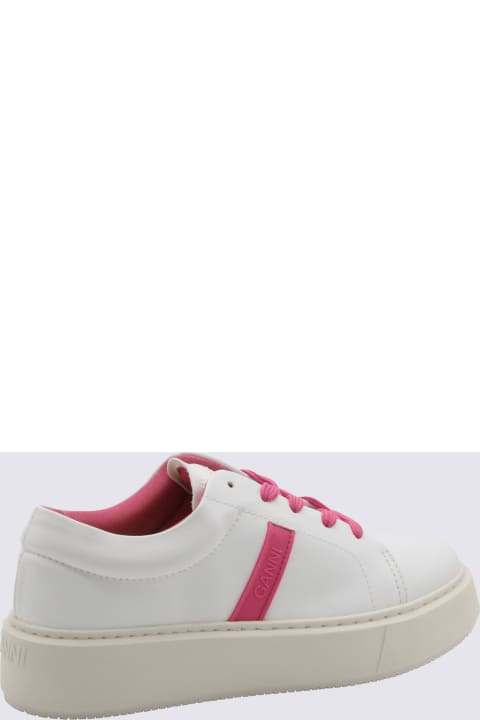 Ganni Sneakers for Women Ganni Shoking Pink Low Top Sneakers