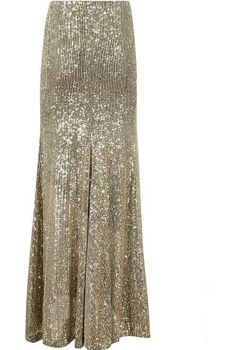 Sequined Long Skirt Pointed