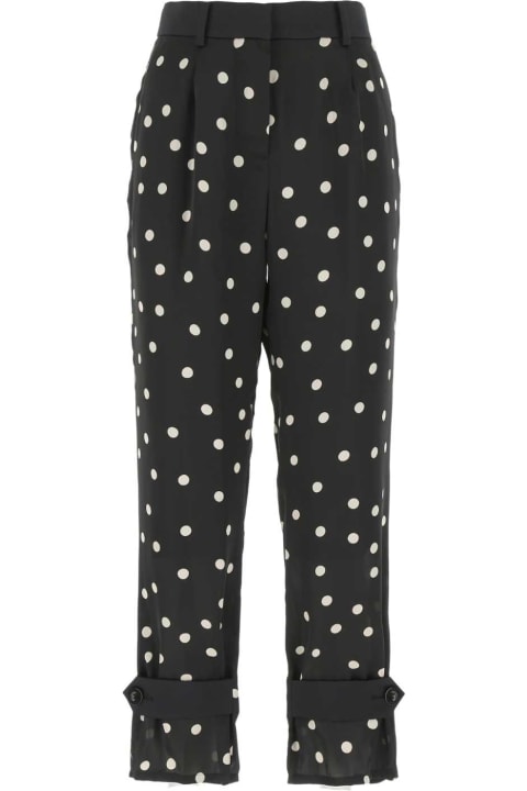 Sacai Pants & Shorts for Women Sacai Printed Polyester Pant