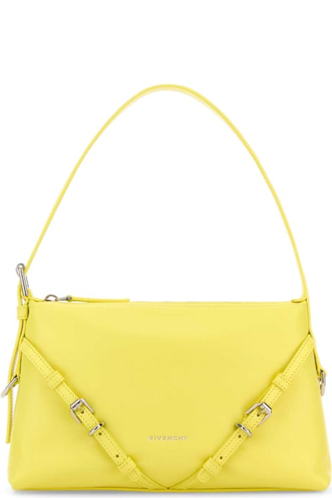 Homeware Givenchy Yellow Leather Mini Voyou Shoulder Bag