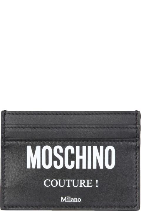 Moschino Wallets for Men Moschino Card Holder With Logo