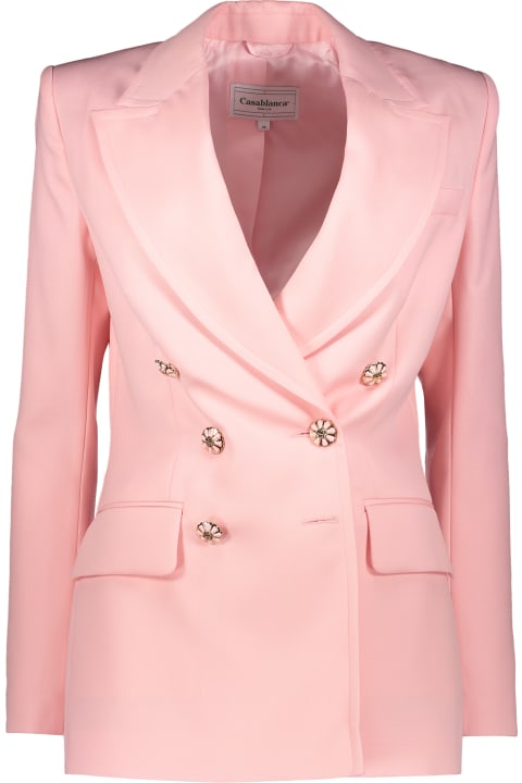 Casablanca Coats & Jackets for Women Casablanca Double Breasted Blazer