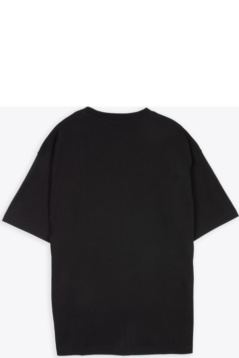 Diesel for Men Diesel T-nlabel-l1 Black t-shirt with chest logo patch - T Danny Nlabel