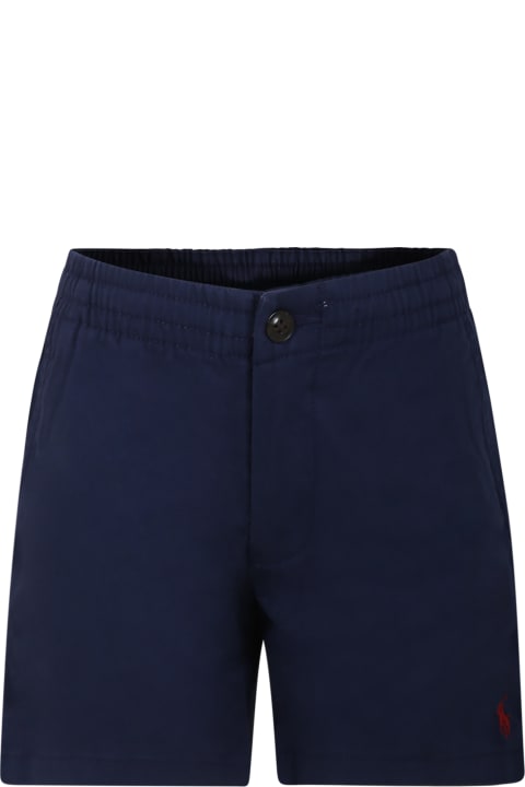 Homeware Ralph Lauren Blue Shorts For Boy With Pony