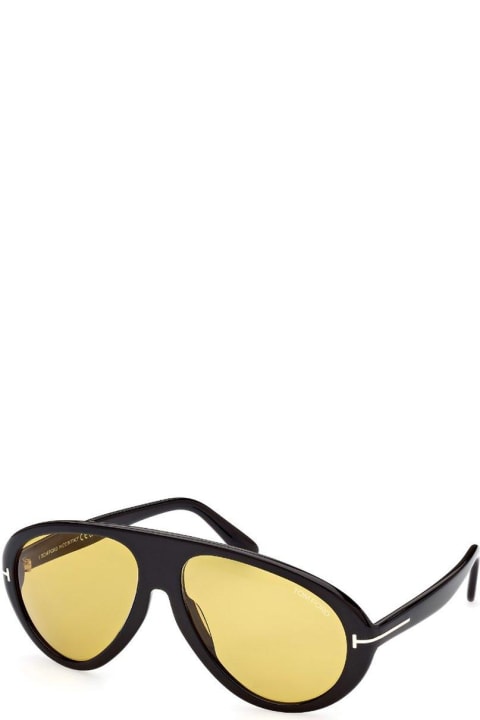 Tom Ford Eyewear نظارات لـ القسم الرجالي Tom Ford Eyewear Aviator Frame Sunglasses