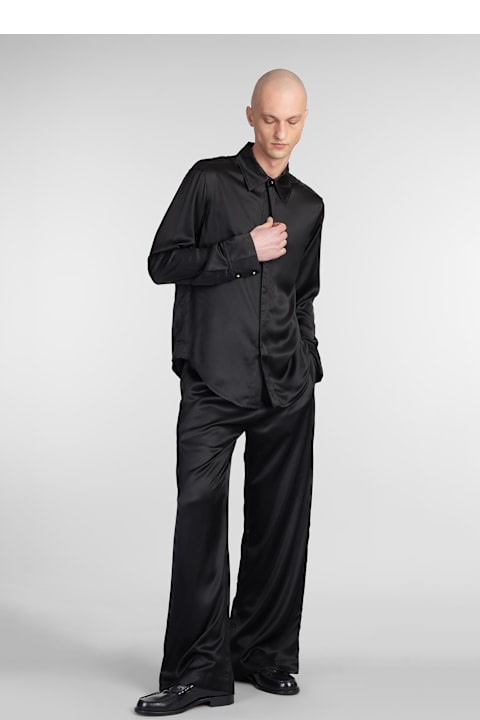 Marine Serre for Men Marine Serre Pants In Black Viscose