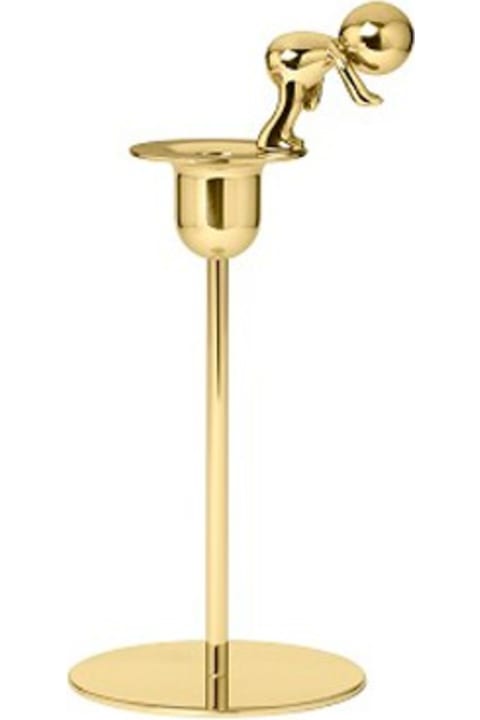 Home Décor Ghidini 1961 Omini - The Diver Short Candlestick Polished Brass