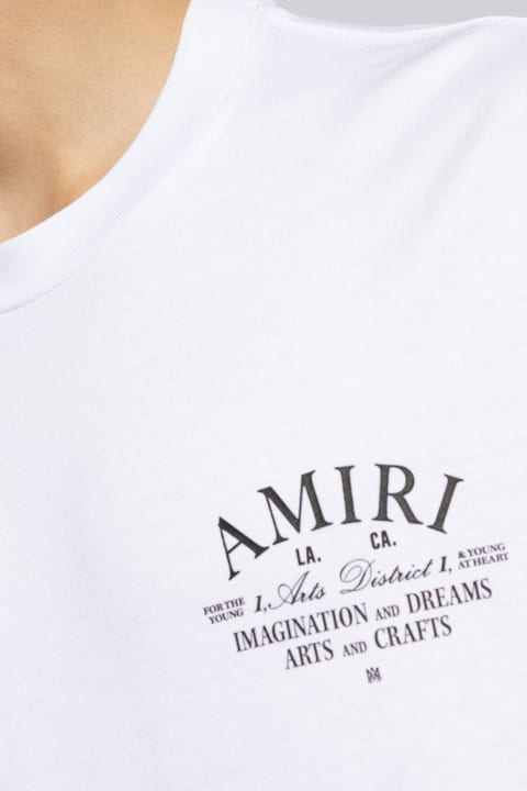 Clothing for Women AMIRI Logo Printed Crewneck T-shirt
