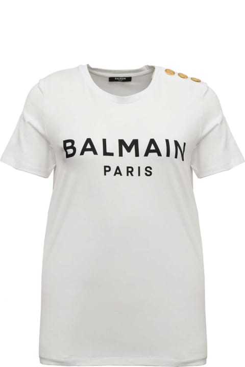 Fashion for Women Balmain 3 Btn Printed T-shirt