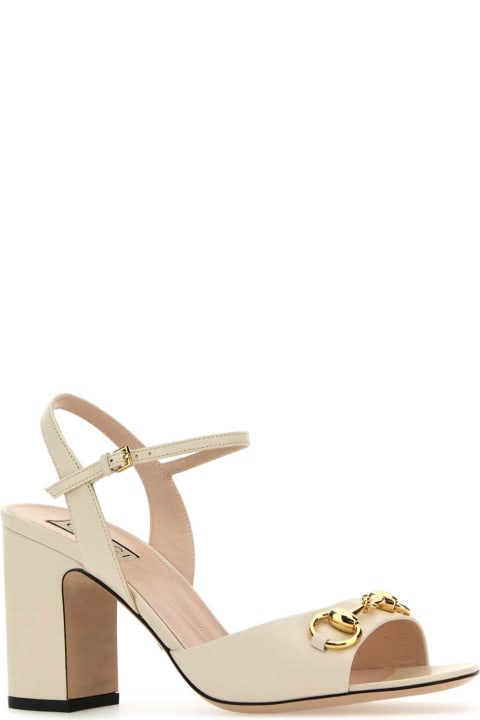 Sandals for Women Gucci White Leather Sandals