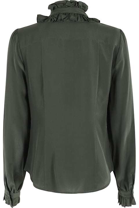 Ulla Johnson for Kids Ulla Johnson Catroux Silk Long Sleeve Button Front Blouse