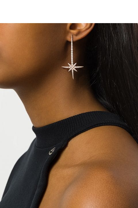 Earrings for Women Federica Tosi Comet Earrings Rose Gold