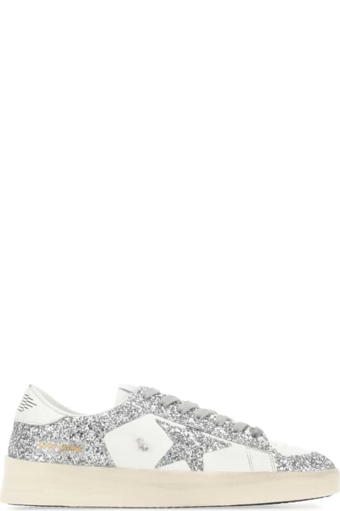 Golden Goose for Women Golden Goose Embellished Leather Stardan Sneakers