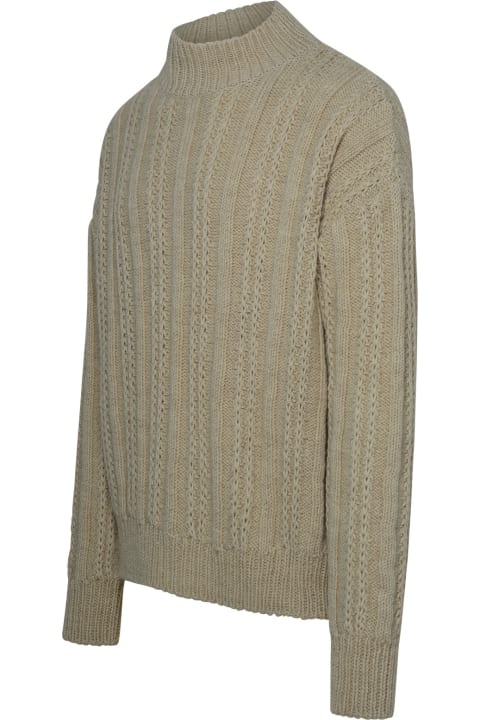 Alanui Sweaters for Men Alanui Beige Alpaca Blend Sweater