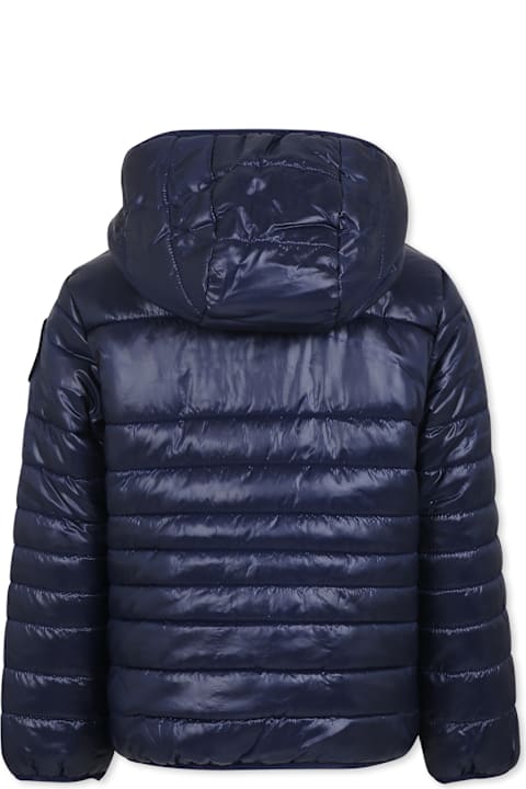 Nike for Kids Nike Blue Down Jacket For Boy With Swoosh