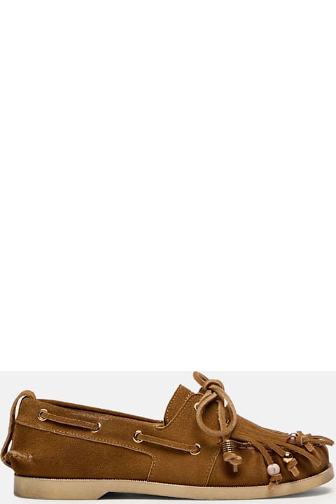 Golden Goose Boat Loafers With Fringes
