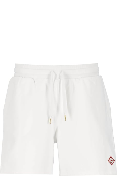 Casablanca for Men Casablanca White Organic Cotton Bermuda Shorts