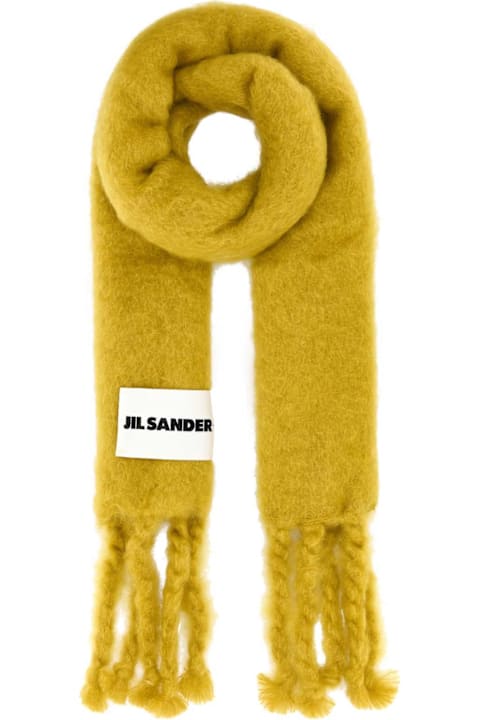 Homeware Jil Sander Mustard Mohair Blend Scarf