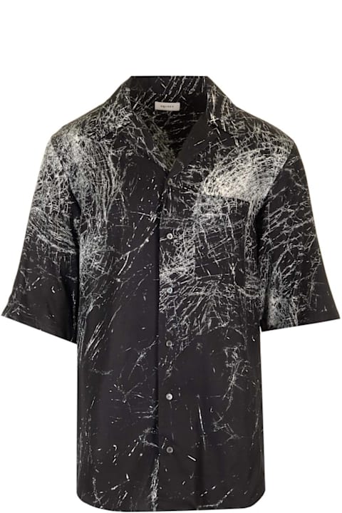 Alexander McQueen Shirts for Men Alexander McQueen Hawaiian Shirt Smashed Screen