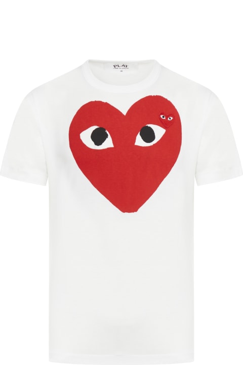 Fashion for Men Comme des Garçons Play Play T-shirt Red Heart