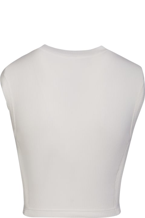 Dion Lee ملابس علوية لـ السيدات Dion Lee White Asymmetric Tank Top