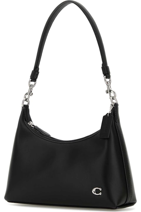 Coach for Women Coach Black Leather Juliet 25 Shoulder Bag