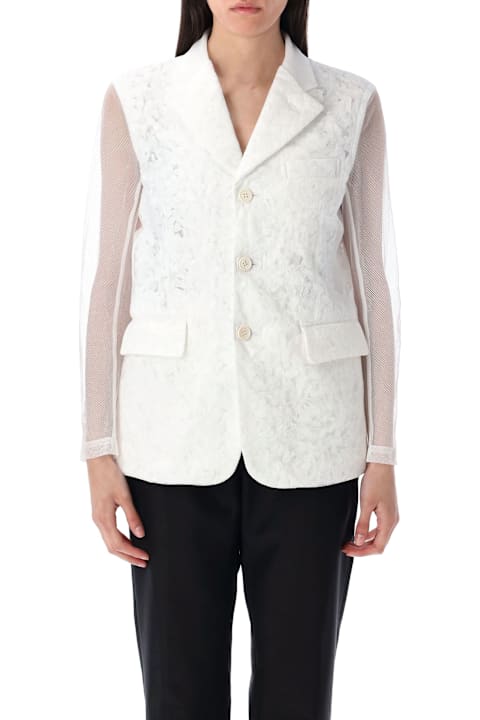 Homeware Comme des Garçons Semi-sheer Panelled Blazer