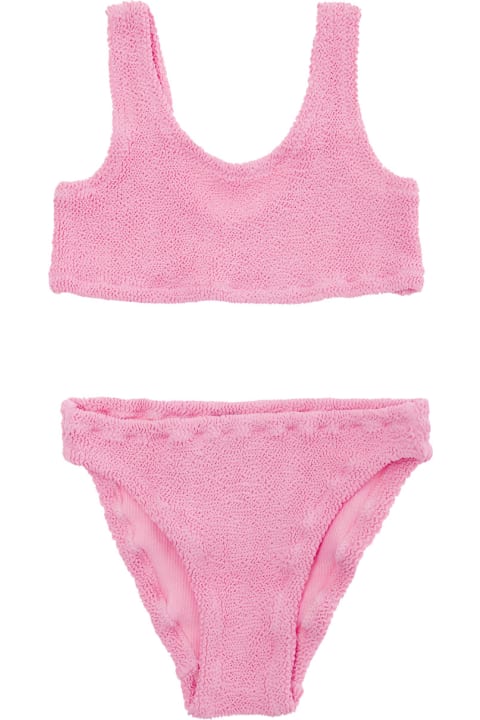 Fashion for Kids MC2 Saint Barth Pink Two-piece Bikini In Stretch Fabric Girl
