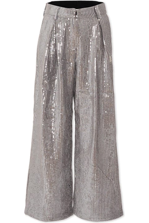 DKNY for Women DKNY Silver Trousers For Girl With Sequins