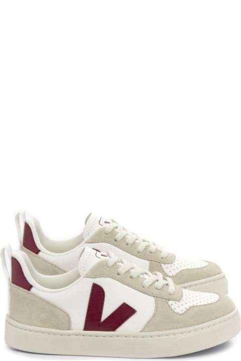 Shoes for Boys Veja White Chromefree Leather Sneakers
