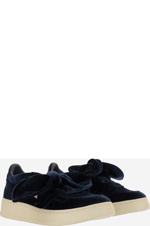 Autry Medalist Low Velvet Bow Sneakers