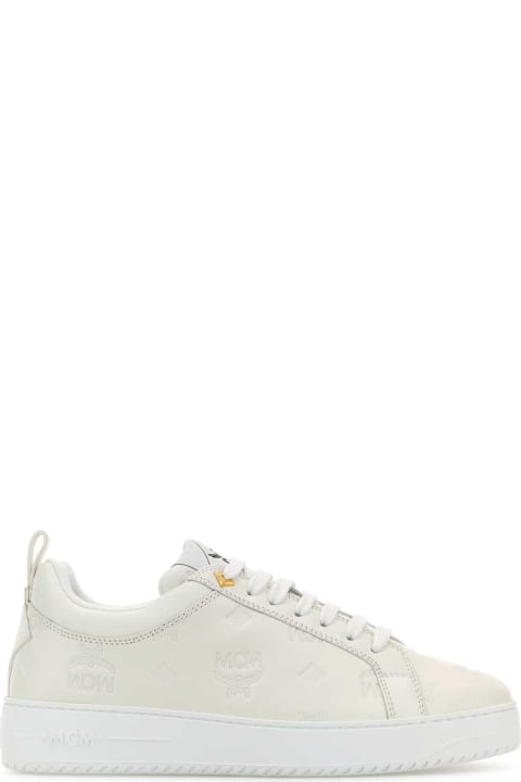 MCM Shoes for Women MCM White Leather New Terrain Sneakers