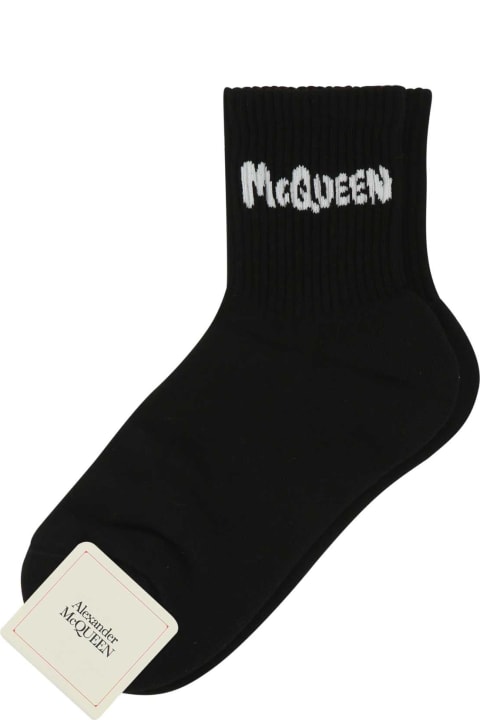 ウィメンズ Alexander McQueenのランジェリー＆パジャマ Alexander McQueen Stretch Cotton Blend Socks