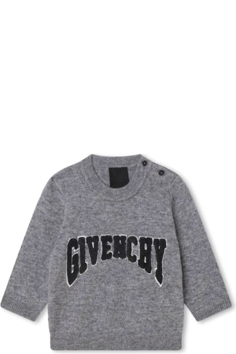 Givenchy Sweaters & Sweatshirts for Baby Boys Givenchy Givenchy Kids Sweaters Grey