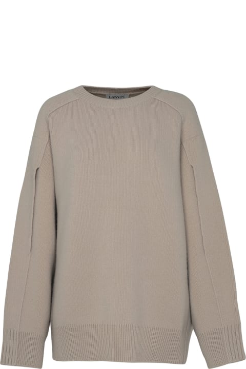 Lanvin Sweaters for Women Lanvin Black Cashmere Blend Sweater